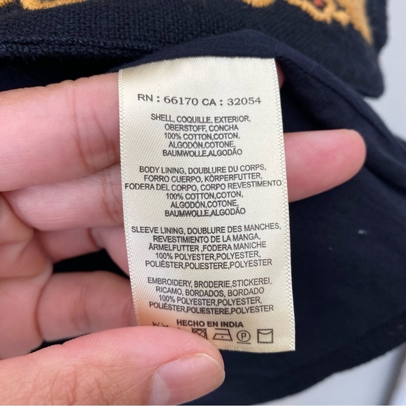 Anthropologie Maeve Embroidered Ellen Blazer Jacket Beaded Floral Print 4 - Picture 9 of 9